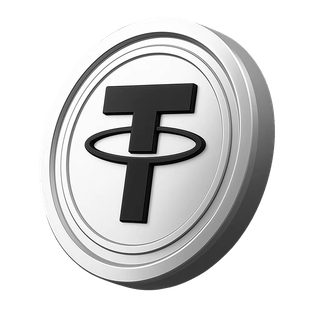 Rekeninggegevens met daarin een USDT-munt van Tether